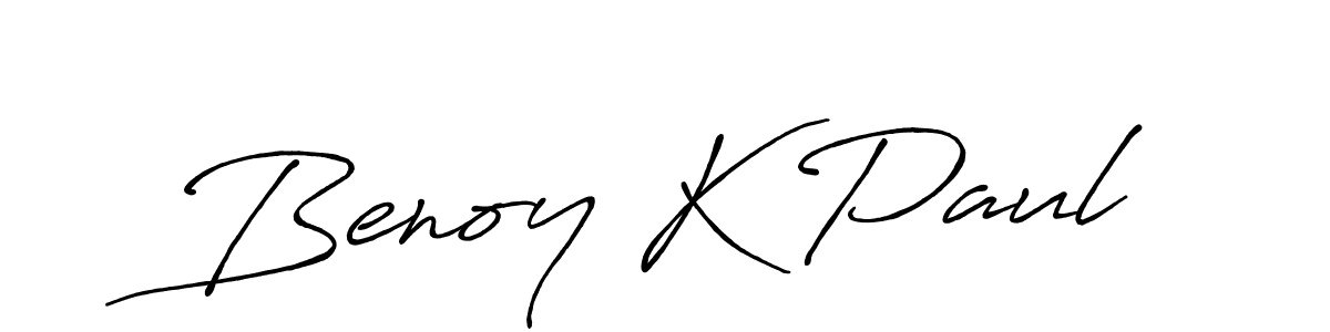 Design your own signature with our free online signature maker. With this signature software, you can create a handwritten (Antro_Vectra_Bolder) signature for name Benoy K Paul. Benoy K Paul signature style 7 images and pictures png