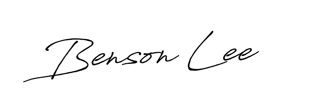 Design your own signature with our free online signature maker. With this signature software, you can create a handwritten (Antro_Vectra_Bolder) signature for name Benson Lee. Benson Lee signature style 7 images and pictures png