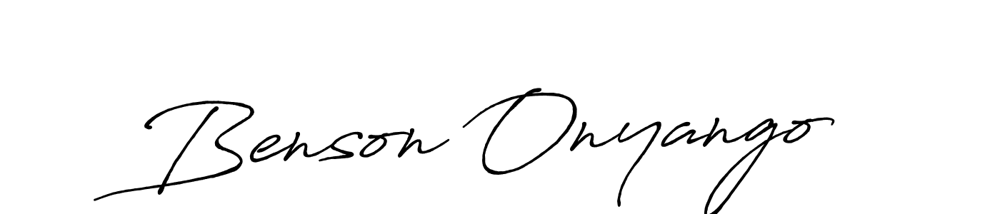 Similarly Antro_Vectra_Bolder is the best handwritten signature design. Signature creator online .You can use it as an online autograph creator for name Benson Onyango. Benson Onyango signature style 7 images and pictures png