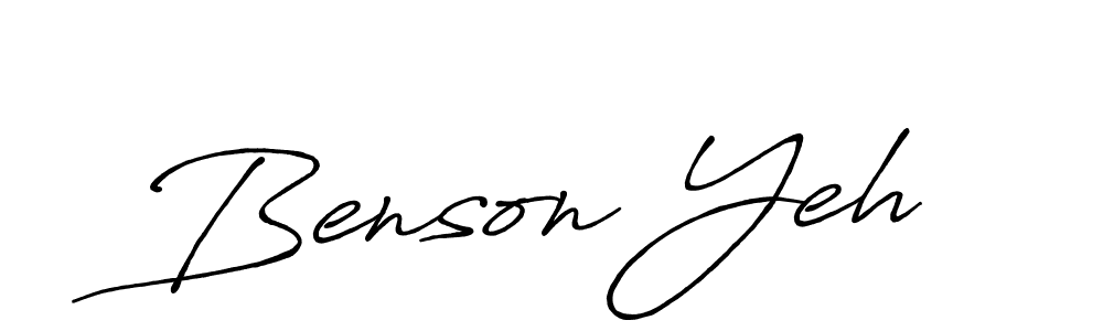 Make a beautiful signature design for name Benson Yeh. Use this online signature maker to create a handwritten signature for free. Benson Yeh signature style 7 images and pictures png