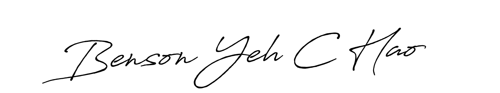 How to make Benson Yeh C Hao signature? Antro_Vectra_Bolder is a professional autograph style. Create handwritten signature for Benson Yeh C Hao name. Benson Yeh C Hao signature style 7 images and pictures png