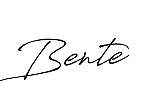 You should practise on your own different ways (Antro_Vectra_Bolder) to write your name (Bente) in signature. don't let someone else do it for you. Bente signature style 7 images and pictures png