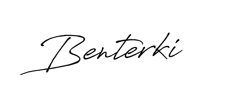 Also we have Benterki name is the best signature style. Create professional handwritten signature collection using Antro_Vectra_Bolder autograph style. Benterki signature style 7 images and pictures png