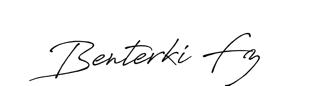 Once you've used our free online signature maker to create your best signature Antro_Vectra_Bolder style, it's time to enjoy all of the benefits that Benterki Fz name signing documents. Benterki Fz signature style 7 images and pictures png