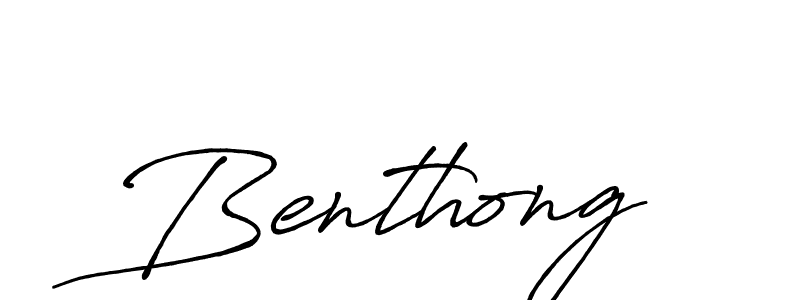 Design your own signature with our free online signature maker. With this signature software, you can create a handwritten (Antro_Vectra_Bolder) signature for name Benthong. Benthong signature style 7 images and pictures png