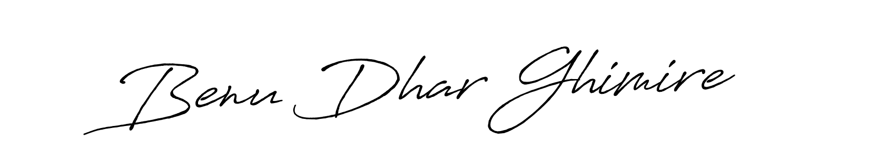 How to make Benu Dhar Ghimire signature? Antro_Vectra_Bolder is a professional autograph style. Create handwritten signature for Benu Dhar Ghimire name. Benu Dhar Ghimire signature style 7 images and pictures png