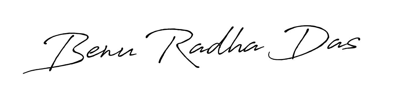 How to make Benu Radha Das name signature. Use Antro_Vectra_Bolder style for creating short signs online. This is the latest handwritten sign. Benu Radha Das signature style 7 images and pictures png