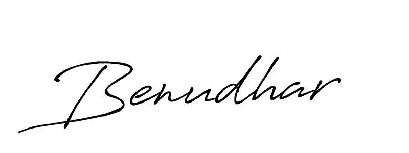 Make a beautiful signature design for name Benudhar. With this signature (Antro_Vectra_Bolder) style, you can create a handwritten signature for free. Benudhar signature style 7 images and pictures png