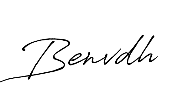 The best way (Antro_Vectra_Bolder) to make a short signature is to pick only two or three words in your name. The name Benvdh include a total of six letters. For converting this name. Benvdh signature style 7 images and pictures png