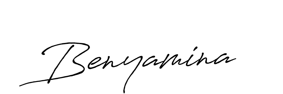 Use a signature maker to create a handwritten signature online. With this signature software, you can design (Antro_Vectra_Bolder) your own signature for name Benyamina. Benyamina signature style 7 images and pictures png