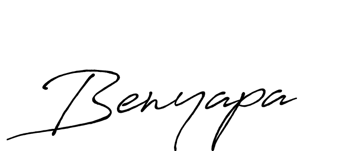 Design your own signature with our free online signature maker. With this signature software, you can create a handwritten (Antro_Vectra_Bolder) signature for name Benyapa. Benyapa signature style 7 images and pictures png