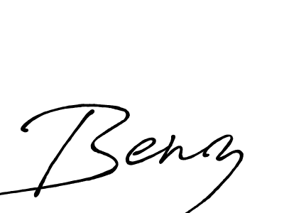 Design your own signature with our free online signature maker. With this signature software, you can create a handwritten (Antro_Vectra_Bolder) signature for name Benz. Benz signature style 7 images and pictures png