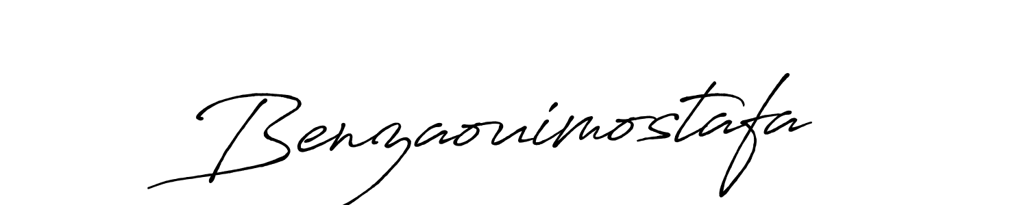 Create a beautiful signature design for name Benzaouimostafa. With this signature (Antro_Vectra_Bolder) fonts, you can make a handwritten signature for free. Benzaouimostafa signature style 7 images and pictures png