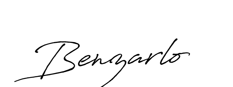How to make Benzarlo name signature. Use Antro_Vectra_Bolder style for creating short signs online. This is the latest handwritten sign. Benzarlo signature style 7 images and pictures png