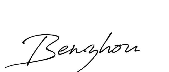 Benzhou stylish signature style. Best Handwritten Sign (Antro_Vectra_Bolder) for my name. Handwritten Signature Collection Ideas for my name Benzhou. Benzhou signature style 7 images and pictures png