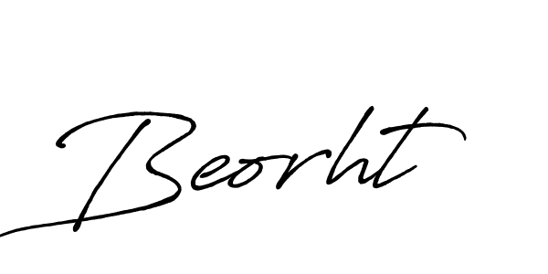 Design your own signature with our free online signature maker. With this signature software, you can create a handwritten (Antro_Vectra_Bolder) signature for name Beorht. Beorht signature style 7 images and pictures png