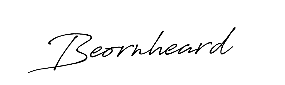 Use a signature maker to create a handwritten signature online. With this signature software, you can design (Antro_Vectra_Bolder) your own signature for name Beornheard. Beornheard signature style 7 images and pictures png