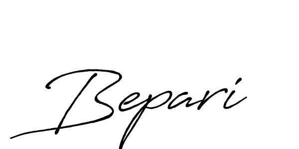 Make a beautiful signature design for name Bepari. With this signature (Antro_Vectra_Bolder) style, you can create a handwritten signature for free. Bepari signature style 7 images and pictures png