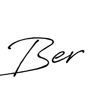 Make a beautiful signature design for name Ber. With this signature (Antro_Vectra_Bolder) style, you can create a handwritten signature for free. Ber signature style 7 images and pictures png