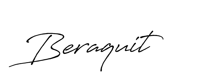 Design your own signature with our free online signature maker. With this signature software, you can create a handwritten (Antro_Vectra_Bolder) signature for name Beraquit. Beraquit signature style 7 images and pictures png