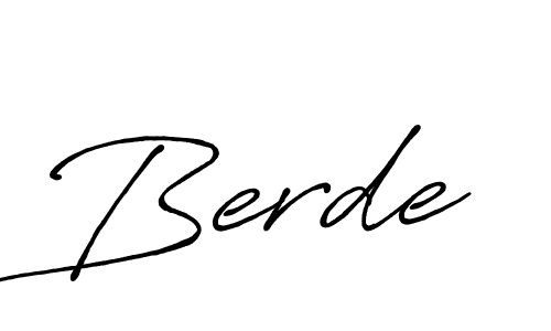 How to make Berde signature? Antro_Vectra_Bolder is a professional autograph style. Create handwritten signature for Berde name. Berde signature style 7 images and pictures png