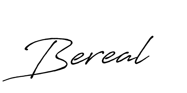 Similarly Antro_Vectra_Bolder is the best handwritten signature design. Signature creator online .You can use it as an online autograph creator for name Bereal. Bereal signature style 7 images and pictures png