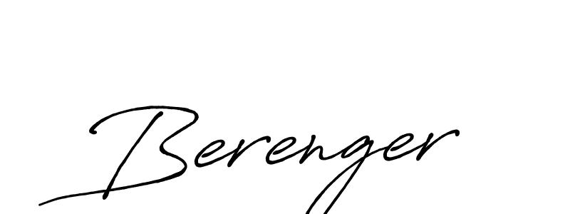 Make a beautiful signature design for name Berenger. With this signature (Antro_Vectra_Bolder) style, you can create a handwritten signature for free. Berenger signature style 7 images and pictures png