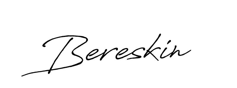 Create a beautiful signature design for name Bereskin. With this signature (Antro_Vectra_Bolder) fonts, you can make a handwritten signature for free. Bereskin signature style 7 images and pictures png