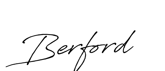 Berford stylish signature style. Best Handwritten Sign (Antro_Vectra_Bolder) for my name. Handwritten Signature Collection Ideas for my name Berford. Berford signature style 7 images and pictures png