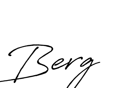 Also we have Berg name is the best signature style. Create professional handwritten signature collection using Antro_Vectra_Bolder autograph style. Berg signature style 7 images and pictures png