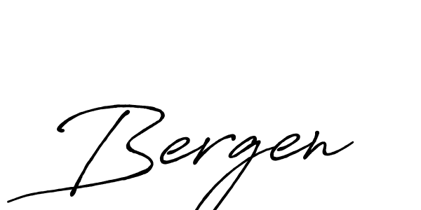 Make a beautiful signature design for name Bergen. With this signature (Antro_Vectra_Bolder) style, you can create a handwritten signature for free. Bergen signature style 7 images and pictures png