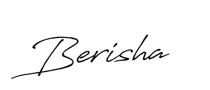 Design your own signature with our free online signature maker. With this signature software, you can create a handwritten (Antro_Vectra_Bolder) signature for name Berisha. Berisha signature style 7 images and pictures png