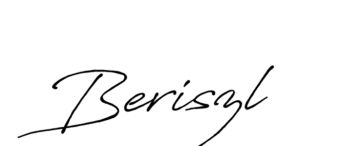 Antro_Vectra_Bolder is a professional signature style that is perfect for those who want to add a touch of class to their signature. It is also a great choice for those who want to make their signature more unique. Get Beriszl name to fancy signature for free. Beriszl signature style 7 images and pictures png