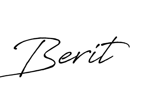 It looks lik you need a new signature style for name Berit. Design unique handwritten (Antro_Vectra_Bolder) signature with our free signature maker in just a few clicks. Berit signature style 7 images and pictures png