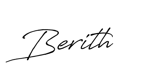 How to make Berith name signature. Use Antro_Vectra_Bolder style for creating short signs online. This is the latest handwritten sign. Berith signature style 7 images and pictures png