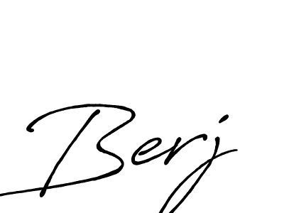 How to make Berj signature? Antro_Vectra_Bolder is a professional autograph style. Create handwritten signature for Berj name. Berj signature style 7 images and pictures png