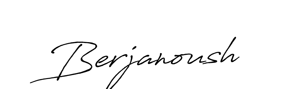 Use a signature maker to create a handwritten signature online. With this signature software, you can design (Antro_Vectra_Bolder) your own signature for name Berjanoush. Berjanoush signature style 7 images and pictures png