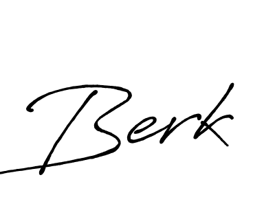 Make a beautiful signature design for name Berk. With this signature (Antro_Vectra_Bolder) style, you can create a handwritten signature for free. Berk signature style 7 images and pictures png