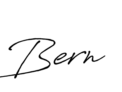 Use a signature maker to create a handwritten signature online. With this signature software, you can design (Antro_Vectra_Bolder) your own signature for name Bern. Bern signature style 7 images and pictures png