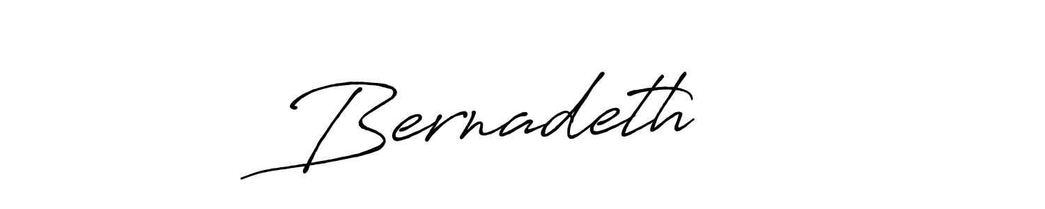 Make a beautiful signature design for name Bernadeth♡♡. With this signature (Antro_Vectra_Bolder) style, you can create a handwritten signature for free. Bernadeth♡♡ signature style 7 images and pictures png