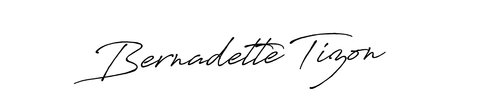 Antro_Vectra_Bolder is a professional signature style that is perfect for those who want to add a touch of class to their signature. It is also a great choice for those who want to make their signature more unique. Get Bernadette Tizon name to fancy signature for free. Bernadette Tizon signature style 7 images and pictures png