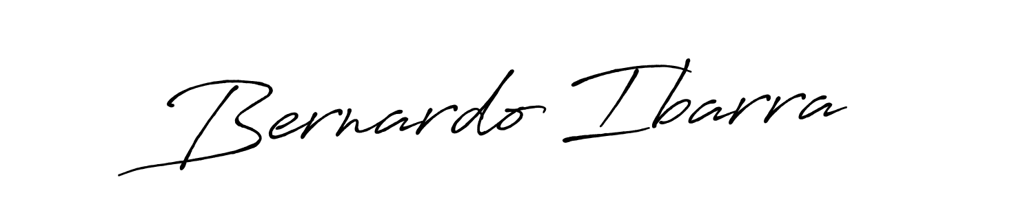 Design your own signature with our free online signature maker. With this signature software, you can create a handwritten (Antro_Vectra_Bolder) signature for name Bernardo Ibarra. Bernardo Ibarra signature style 7 images and pictures png