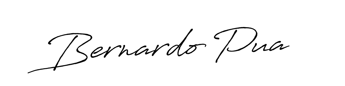 Make a beautiful signature design for name Bernardo Pua. With this signature (Antro_Vectra_Bolder) style, you can create a handwritten signature for free. Bernardo Pua signature style 7 images and pictures png