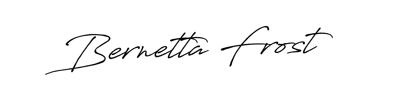 Also You can easily find your signature by using the search form. We will create Bernetta Frost name handwritten signature images for you free of cost using Antro_Vectra_Bolder sign style. Bernetta Frost signature style 7 images and pictures png