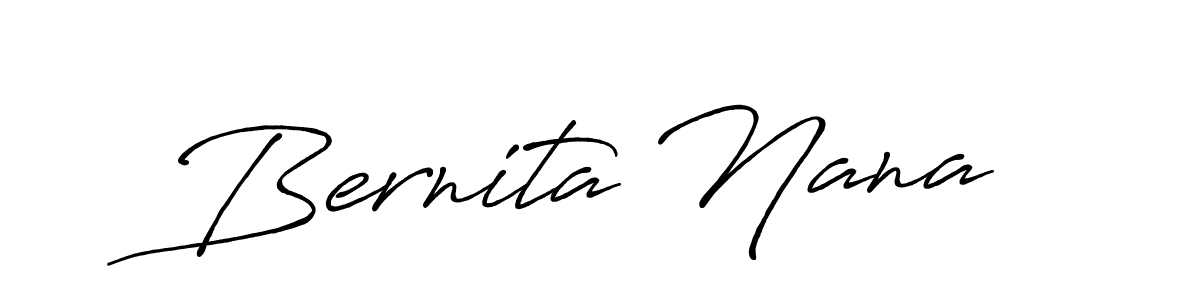 Make a short Bernita Nana signature style. Manage your documents anywhere anytime using Antro_Vectra_Bolder. Create and add eSignatures, submit forms, share and send files easily. Bernita Nana signature style 7 images and pictures png