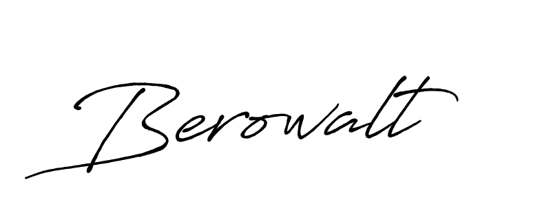 Use a signature maker to create a handwritten signature online. With this signature software, you can design (Antro_Vectra_Bolder) your own signature for name Berowalt. Berowalt signature style 7 images and pictures png