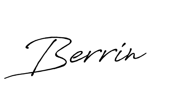 Design your own signature with our free online signature maker. With this signature software, you can create a handwritten (Antro_Vectra_Bolder) signature for name Berrin. Berrin signature style 7 images and pictures png