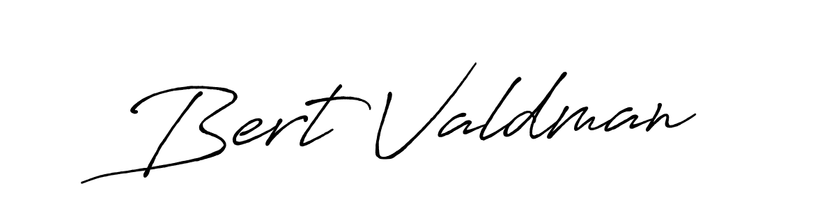 How to make Bert Valdman name signature. Use Antro_Vectra_Bolder style for creating short signs online. This is the latest handwritten sign. Bert Valdman signature style 7 images and pictures png