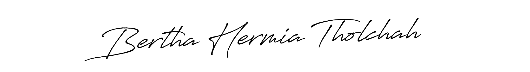 Antro_Vectra_Bolder is a professional signature style that is perfect for those who want to add a touch of class to their signature. It is also a great choice for those who want to make their signature more unique. Get Bertha Hermia Tholchah name to fancy signature for free. Bertha Hermia Tholchah signature style 7 images and pictures png