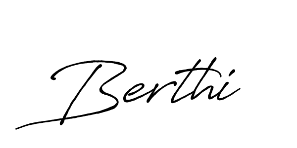 Similarly Antro_Vectra_Bolder is the best handwritten signature design. Signature creator online .You can use it as an online autograph creator for name Berthi. Berthi signature style 7 images and pictures png